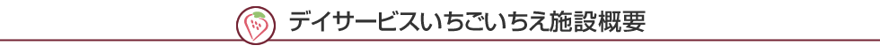 デイサービスいちごいちえ施設概要