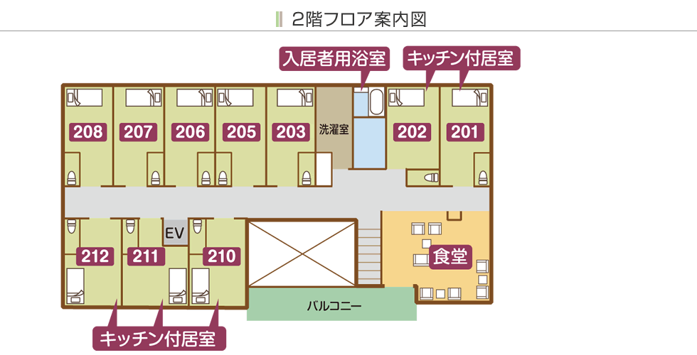 2階フロア案内図